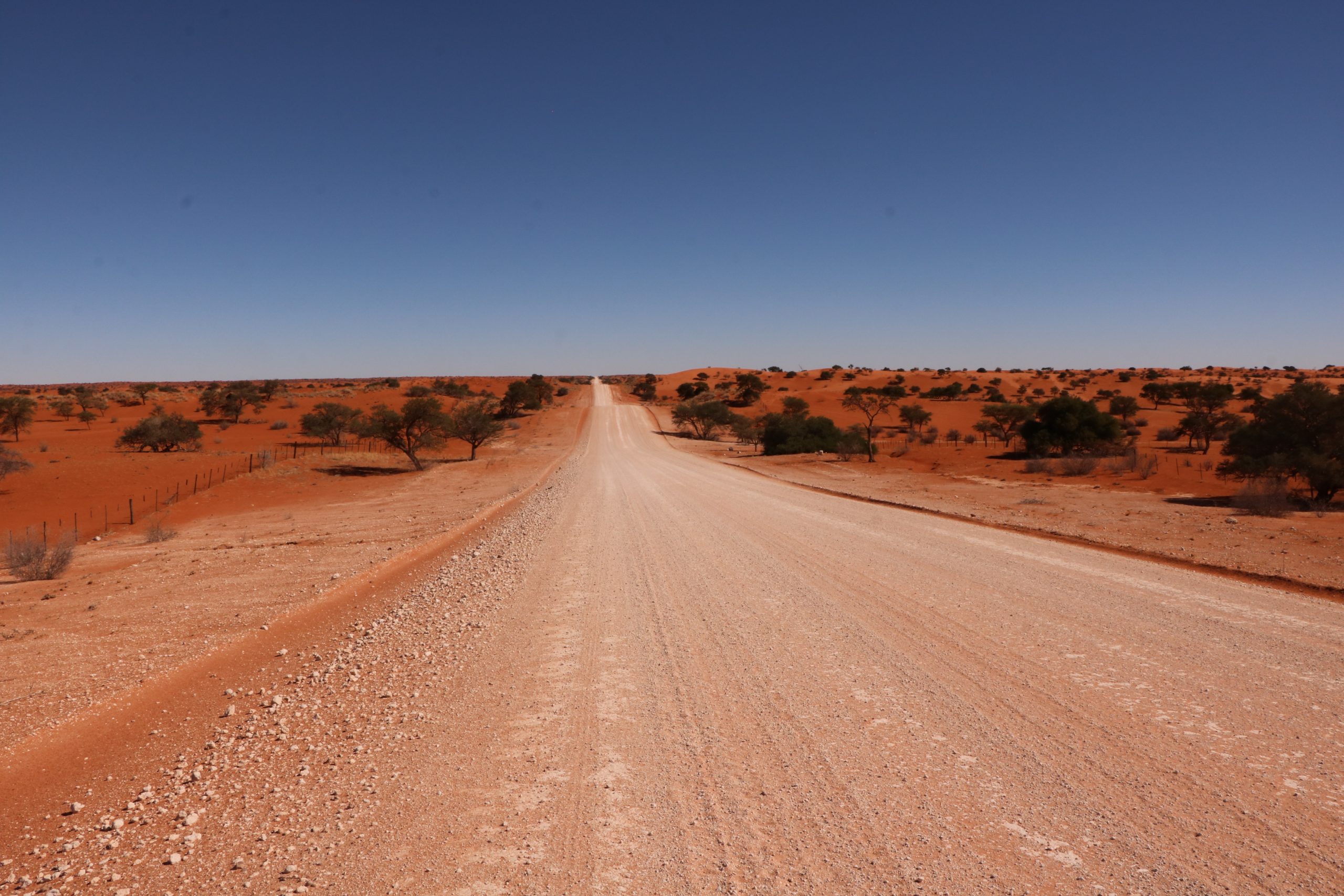 The endless gravel roads of Namibia